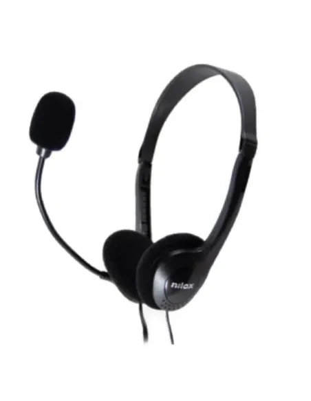 Nilox NXAU0000002 auricular y casco Auriculares Alámbrico Diadema Oficina Centro de llamadas USB tipo A Negro