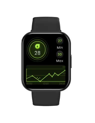 Celly TRAINERWATCH2BK Relojes inteligentes y deportivos 4,6 cm (1.81") Digital 320 x 320 Pixeles Pantalla táctil Negro GPS