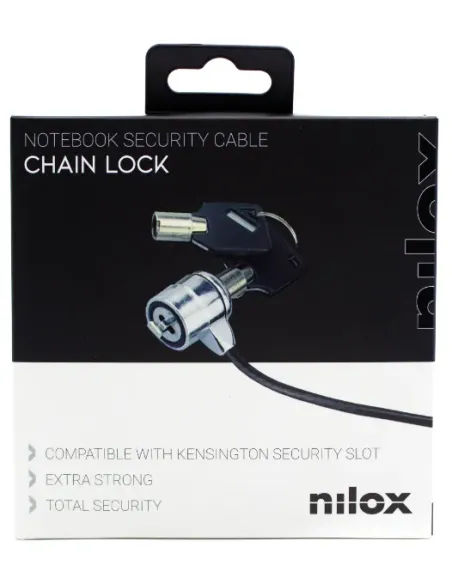 Nilox Cable seguridad con doble llave 1.8m