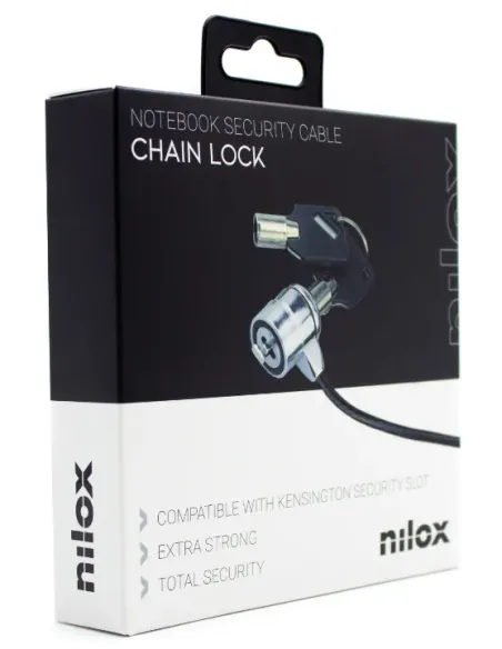 Nilox Cable seguridad con doble llave 1.8m
