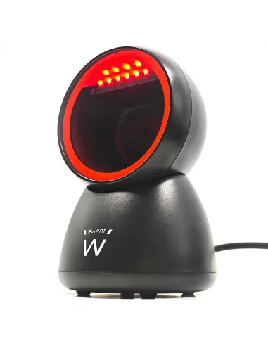 Ewent EW3450 lector de código de barras Lector de códigos de barras fijo 1D 2D CMOS Negro