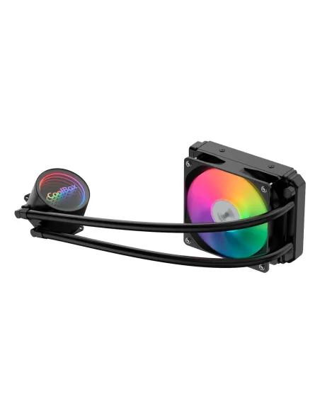 CoolBox Infinite Liquid 120 ARGB Procesador Kit de refrigeración líquida 12 cm Negro 1 pieza(s)