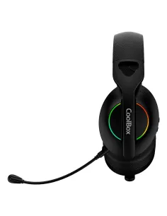 CoolBox WB01 RGB Auriculares Inalámbrico y alámbrico Diadema Juego USB Tipo C Bluetooth Negro 2