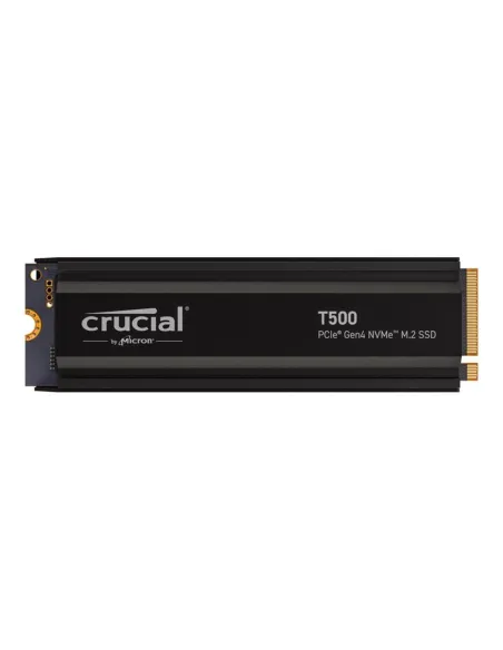 Disco duro interno solido ssd crucial t500 4tb pcie nvme 4.0 x4 con hs