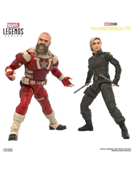 Figura hasbro marvel studios thunderbolts marvel legends series yelena belova & red guardian 15cm