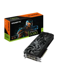 GIGABYTE GeForce RTX 5080 WINDFORCE OC SFF 16G Tarjeta Gráfica - 16GB GDDR7, 256 bits, PCI-E 5.0, 2670MHz Frecuencia Base, 3 x