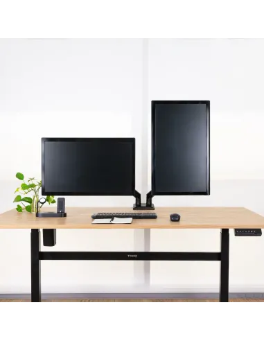 TooQ DB1434TNR-B soporte para monitor 86,4 cm (34") Escritorio Negro