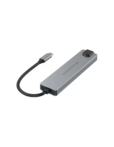 Conceptronic DONN29G base para portátil y replicador de puertos Alámbrico USB 3.2 Gen 2 (3.1 Gen 2) Type-C Gris