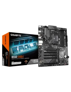 GIGABYTE B550 EAGLE Placa base - Procesadores AMD Ryzen serie 5000 G, VRM de 10+3+1 fases, hasta 3200 MHz DDR4, 1xPCIe 4.0 +