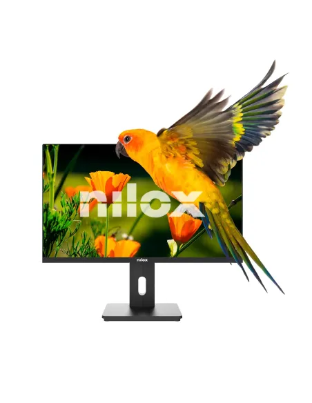 Nilox Monitor de 24" Regulable, Full HD, HDMI, DP y VGA