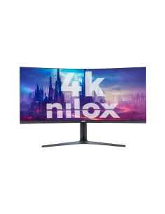 Nilox MONITOR 34" NXM344KD11 ULTRAWIDE 4K CURVO 144HZ 2HDMI 2DP 1MS MMDIA pantalla para PC 86,4 cm (34") 3440 x 1440 Pixeles