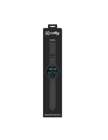 Celly TRAINERROUND2BK Relojes inteligentes y deportivos 3,25 cm (1.28") Digital 320 x 320 Pixeles Pantalla táctil Negro GPS