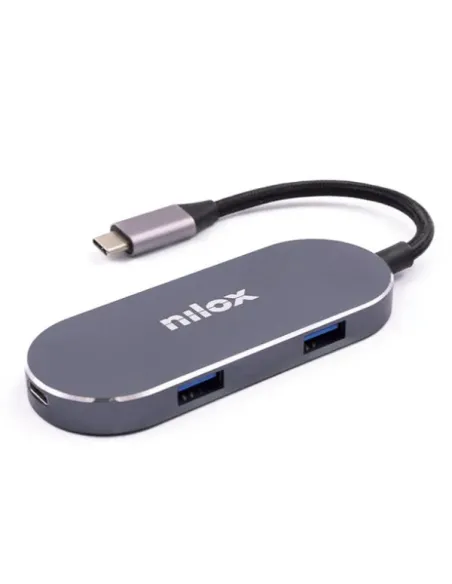 Nilox MINI-DOCKING USB-C  HDMI, 3 PUERTOS USB 3.0 Y USBC