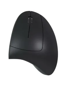 Nilox Ratón Wireless Vertical, 1600 DPI, 6 botones, Negro