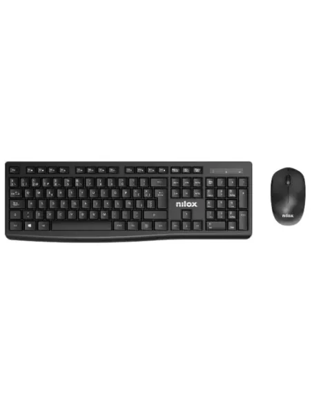 Nilox NXKMWE012 teclado Ratón incluido Oficina RF inalámbrico Español Negro