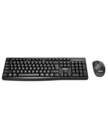 Nilox NXKMWE012 teclado Ratón incluido Oficina RF inalámbrico Español Negro