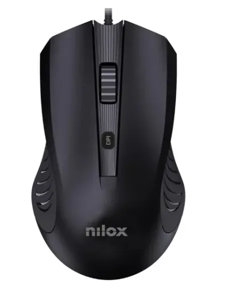 Nilox MOUSB1013 ratón Oficina USB tipo A Óptico 2400 DPI