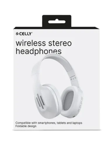 Celly FLOWBEATWH auricular y casco Auriculares Inalámbrico Diadema Business Everyday USB Tipo C Bluetooth Blanco