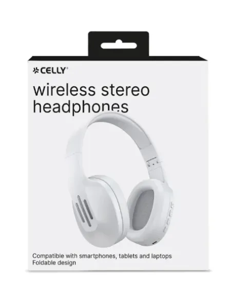 Celly FLOWBEATWH auricular y casco Auriculares Inalámbrico Diadema Business Everyday USB Tipo C Bluetooth Blanco