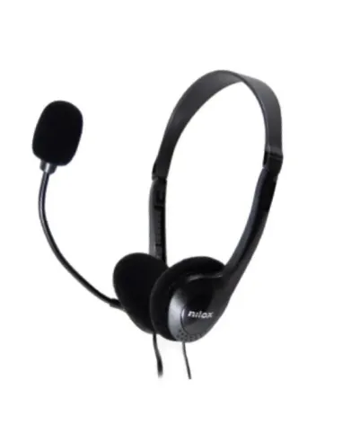Nilox NXAU0000002 auricular y casco Auriculares Alámbrico Diadema Oficina Centro de llamadas USB tipo A Negro