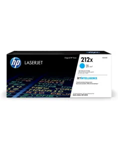 HP Cartucho de tóner Original HP LaserJet 212X cian de alta capacidad