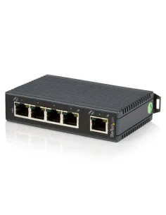 StarTech.com Switch Conmutador Industrial Ethernet de 5 Puertos RJ45 de Montaje en Carril DIN
