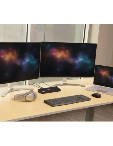 StarTech.com Docking Station USB 3.0 para 2 Monitores HDMI y DisplayPort 4K - USB 3.0 a 4x USB-A, Ethernet, HDMI y DP -