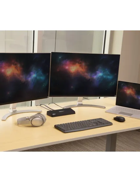 StarTech.com Docking Station USB 3.0 para 2 Monitores HDMI y DisplayPort 4K - USB 3.0 a 4x USB-A, Ethernet, HDMI y DP -