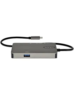 StarTech.com Adaptador Multipuertos USB-C - Docking Station USB Tipo C a HDMI 4K30 o VGA 1080p - Replicador de Puertos USBC PD 2