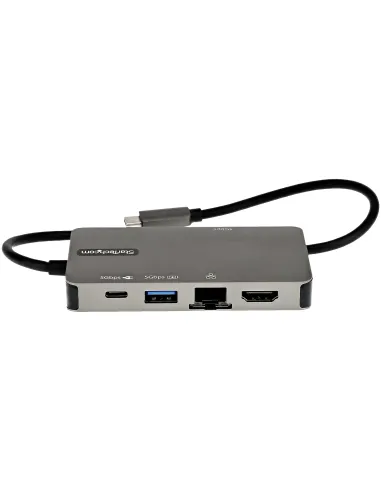 StarTech.com Adaptador Multipuertos USB-C - Docking Station USB Tipo C a HDMI 4K30 o VGA 1080p - Replicador de Puertos USBC PD