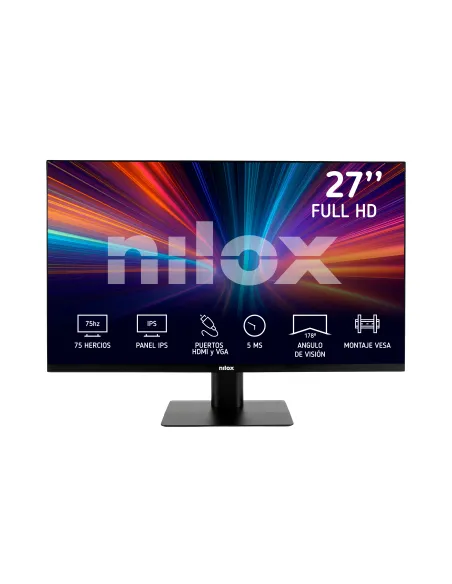 Nilox MONITOR 27" NXM27FHD11 LED IPS FHD 75HZ 16 9 5MS HDMI VGA-Desprecintado pantalla para PC 68,6 cm (27") 1920 x 1080