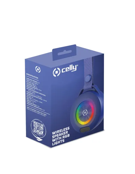 Celly LIGHTBEATBL altavoz portátil o de fiesta Altavoz portátil estéreo Azul 5 W