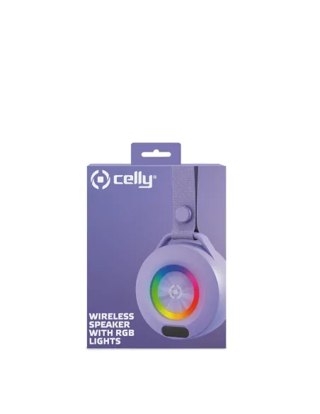 Celly LIGHTBEATVL altavoz portátil o de fiesta Altavoz monofónico portátil Violeta 5 W