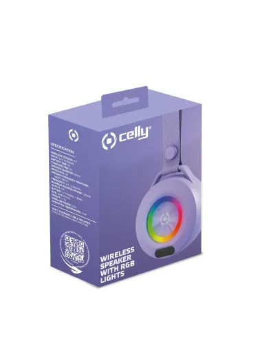 Celly LIGHTBEATVL altavoz portátil o de fiesta Altavoz monofónico portátil Violeta 5 W
