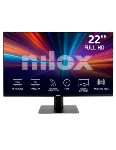 Nilox MONITOR 21.5" IPS 5MS VGA HDMI pantalla para PC 55,9 cm (22") 1920 x 1080 Pixeles Full HD LED Negro