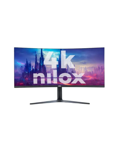 Nilox MONITOR 34" NXM344KD11 ULTRAWIDE 4K CURVO 144HZ 2HDMI 2DP 1MS MMDIA pantalla para PC 86,4 cm (34") 3440 x 1440 Pixeles