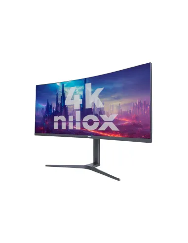 Nilox MONITOR 34" NXM344KD11 ULTRAWIDE 4K CURVO 144HZ 2HDMI 2DP 1MS MMDIA pantalla para PC 86,4 cm (34") 3440 x 1440 Pixeles