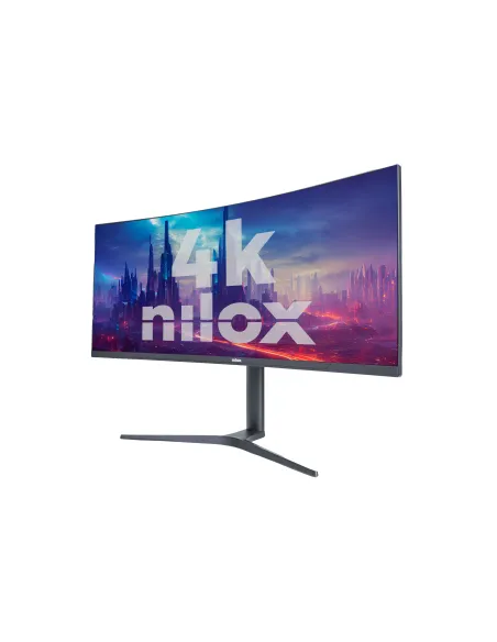 Nilox MONITOR 34" NXM344KD11 ULTRAWIDE 4K CURVO 144HZ 2HDMI 2DP 1MS MMDIA pantalla para PC 86,4 cm (34") 3440 x 1440 Pixeles