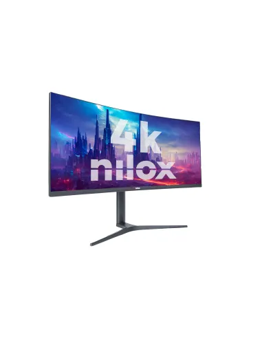Nilox MONITOR 34" NXM344KD11 ULTRAWIDE 4K CURVO 144HZ 2HDMI 2DP 1MS MMDIA pantalla para PC 86,4 cm (34") 3440 x 1440 Pixeles