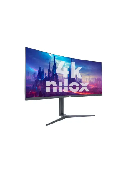 Nilox MONITOR 34" NXM344KD11 ULTRAWIDE 4K CURVO 144HZ 2HDMI 2DP 1MS MMDIA pantalla para PC 86,4 cm (34") 3440 x 1440 Pixeles