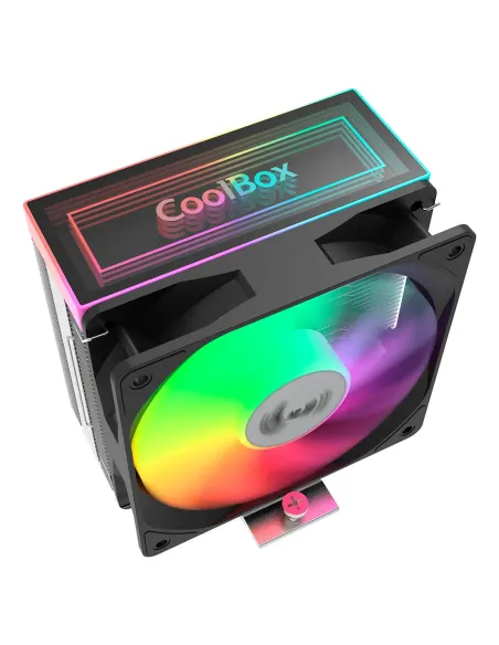 CoolBox Infinite Air 120 Procesador Refrigerador de aire 12 cm Aluminio, Negro 1 pieza(s)