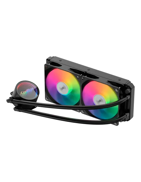 CoolBox Infinite Liquid 240 ARGB Procesador Kit de refrigeración líquida 12 cm Negro 1 pieza(s)