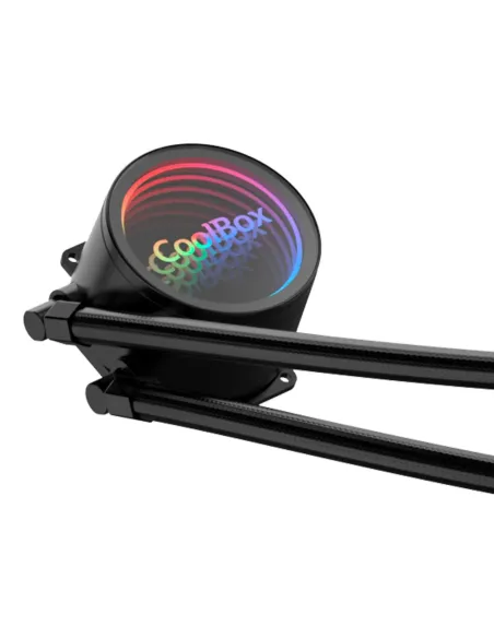 CoolBox Infinite Liquid 240 ARGB Procesador Kit de refrigeración líquida 12 cm Negro 1 pieza(s)