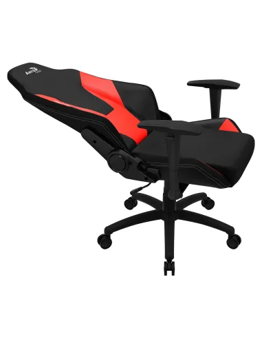 Aerocool ADMIRALBR Silla Gaming Profesional, Cojines Acolchados, Tecnología Air, Negro Rojo