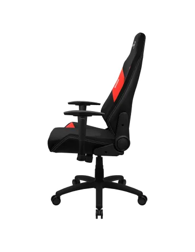 Aerocool ADMIRALBR Silla Gaming Profesional, Cojines Acolchados, Tecnología Air, Negro Rojo