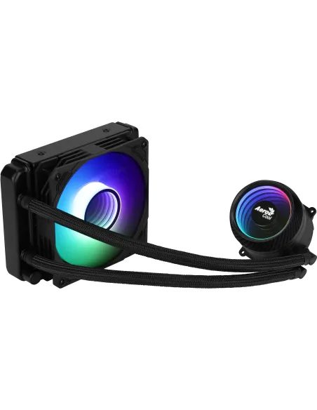 Aerocool MIRAGEL120 Refrigeración Líquida CPU Ventilador 12cm ARGB TDP 200W Negro