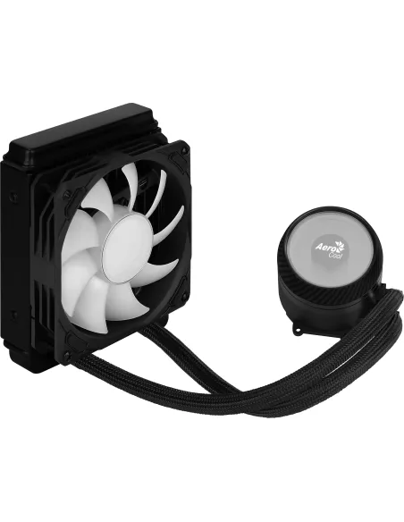 Aerocool MIRAGEL120 Refrigeración Líquida CPU Ventilador 12cm ARGB TDP 200W Negro
