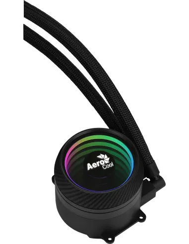 Aerocool MIRAGEL120 Refrigeración Líquida CPU Ventilador 12cm ARGB TDP 200W Negro