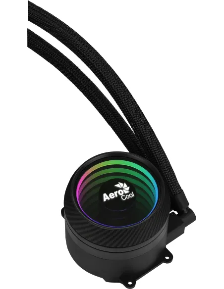 Aerocool MIRAGEL120 Refrigeración Líquida CPU Ventilador 12cm ARGB TDP 200W Negro