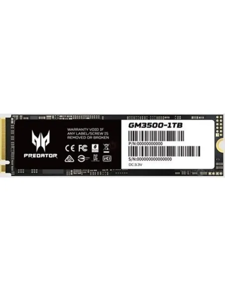 Disco duro interno ssd acer predator gm3500 1tb m.2 pcie